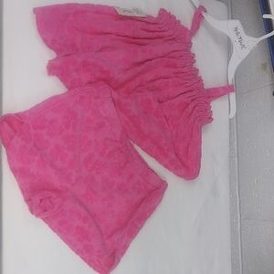 Pink Floral Two-Piece Set